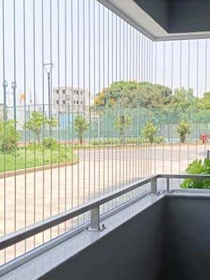 balcony safety invisible grill’s